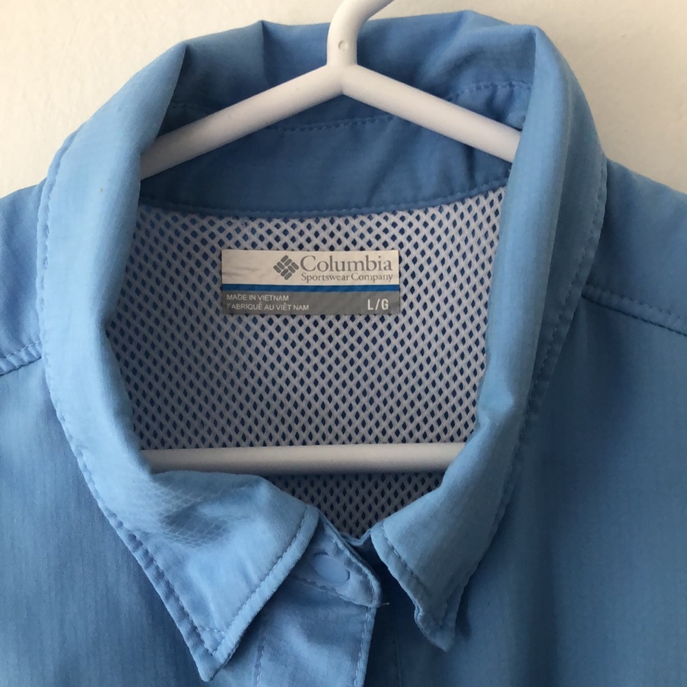 PFG Columbia Collared Tank Top size L